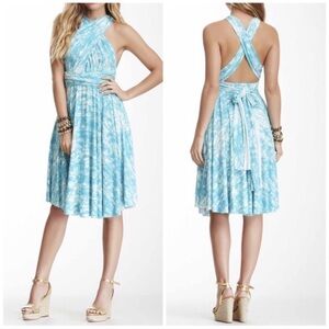 Tart Collections Pleated Halter Empire Dress M